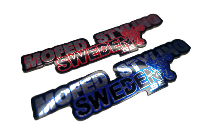 MopedStylingSweden.se Dekal/Klistermärke 3-pack (Chrome)