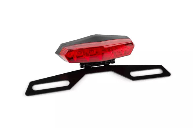 Baklampa röd med reggplåtshållare (LED)