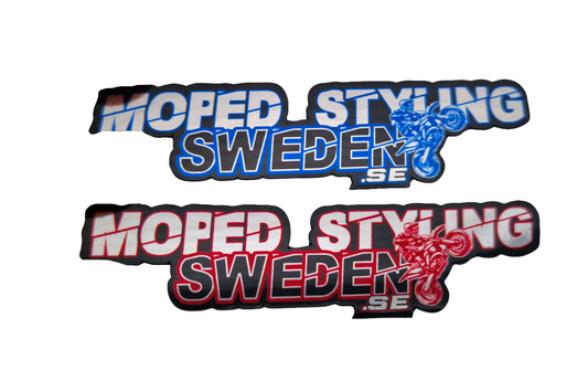 MopedStylingSweden.se Dekal/Klistermärke 3-pack (Chrome)